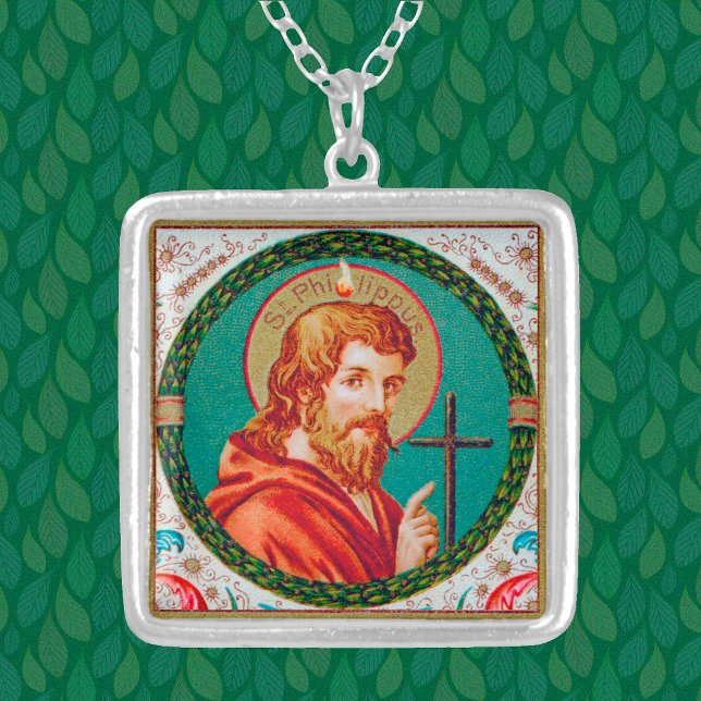St. Philip the Apostle (JMAS 10) Silver Plated Necklace (Creator Uploaded)