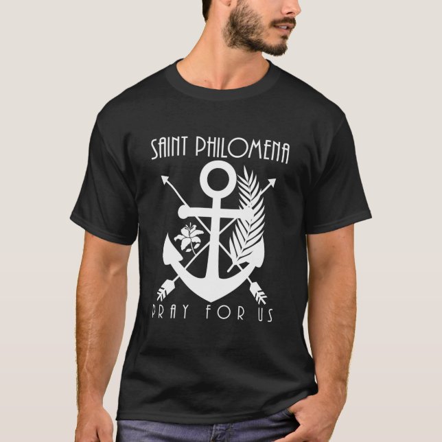 St Philoa Symbols Catholic Saints Youth T-Shirt (Front)