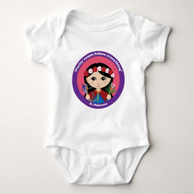 St. Philomena Baby Bodysuit (Front)