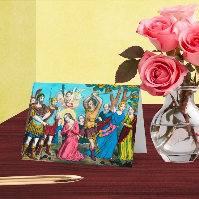 St. Philomena Being Beheaded Card (Creator Uploaded)