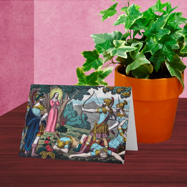 St. Philomena Being Shot with Arrows Card (Creator Uploaded)