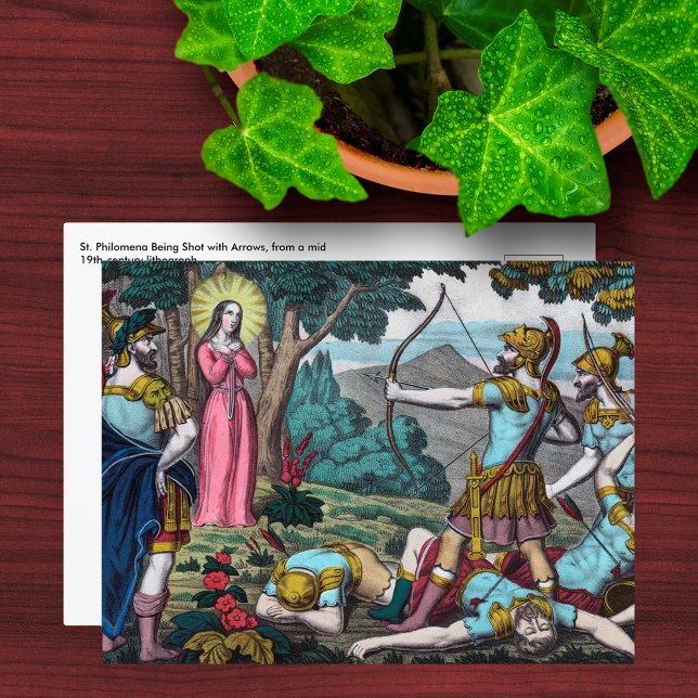 St. Philomena Being Shot with Arrows Postcard (Creator Uploaded)