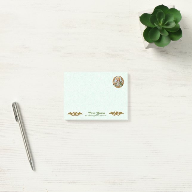 St. Philomena (BK 005) 4"x3" Post-it Notes (Office)