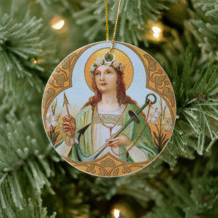 St. Philomena (BK 005) Ceramic Ornament