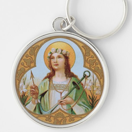 St Philomena BK 005 Metal Keychain