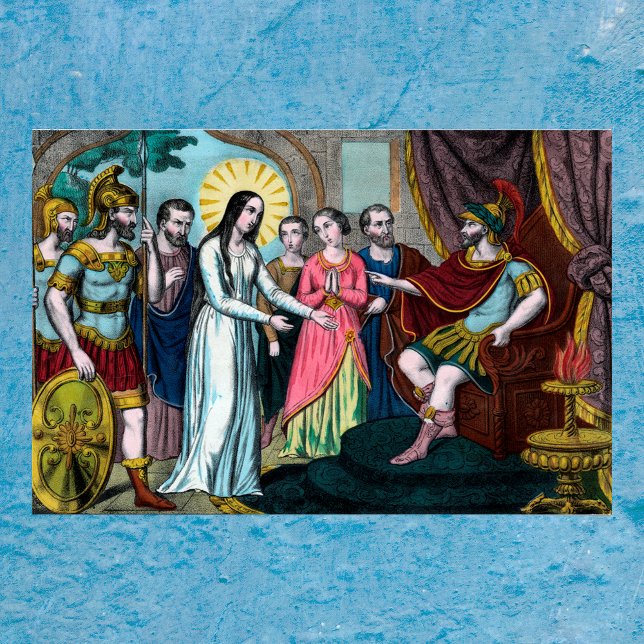 St. Philomena is Tried before Emperor Diocletian Poster (Creator Uploaded)