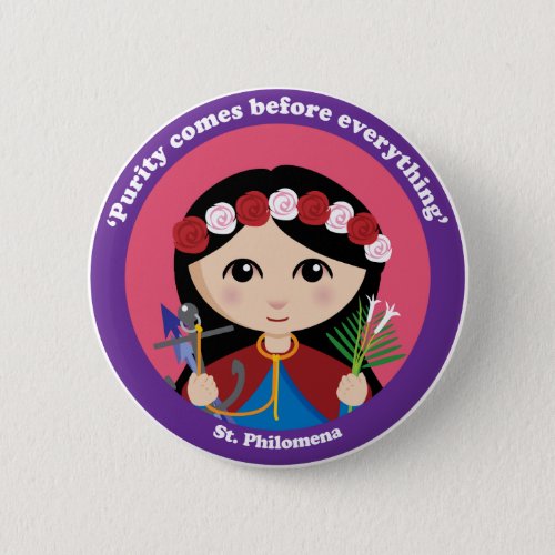 St Philomena Pinback Button