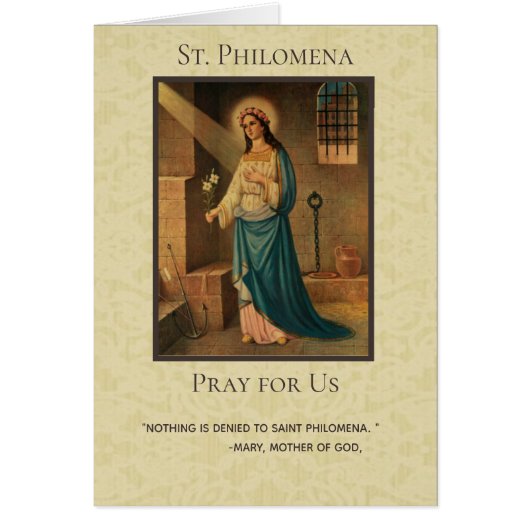 St. Philomena Powerful Novena Prayer Cards (Front)