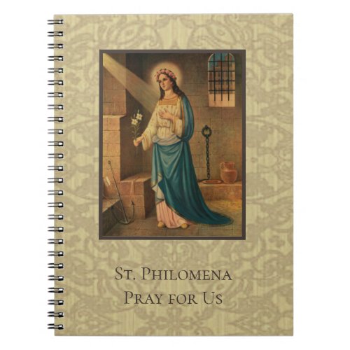 St Philomena Powerful Saint with God Notebook