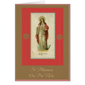 St. Philomena Virgin and Martyr Prayer (Front)