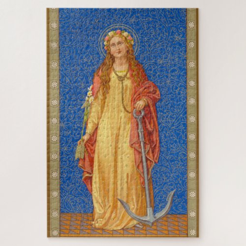 St Philomena with Anchor SNV 051 Jigsaw Puzzle