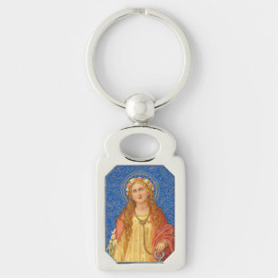 St. Philomena with Anchor (SNV 051) Keychain