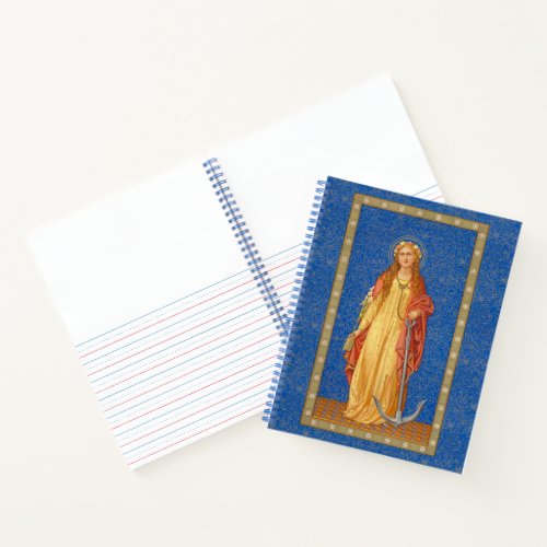 St Philomena with Anchor SNV 051 Notebook