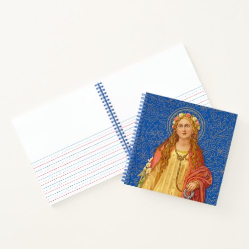 St Philomena with Anchor SNV 051 Notebook