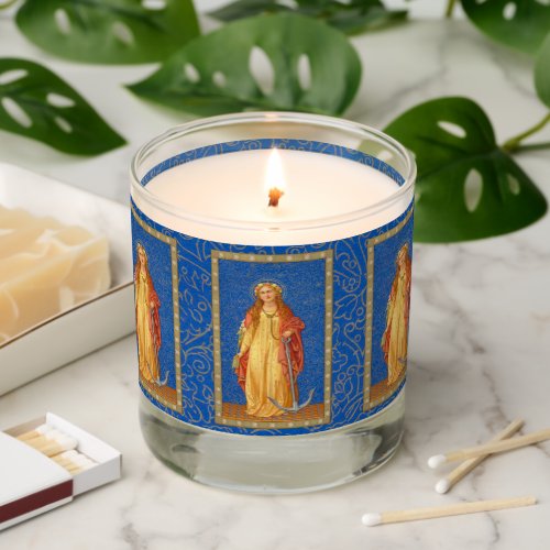 St Philomena with Anchor SNV 051  Scented Candle