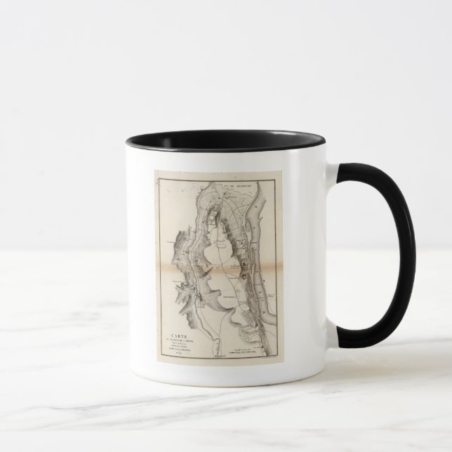 St Pierre Plateau Atlas Map Mug (Right)