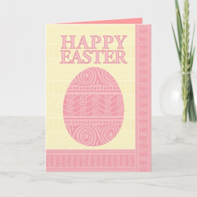 st-pink-yel-easter1 holiday card (Front)