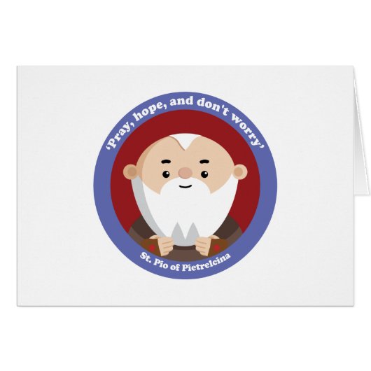 St Pio of Pietrelcina Cards (Front Horizontal)