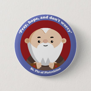 St Pio of Pietrelcina Pinback Button