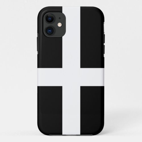 St Pirans flag  flag of Cornwall  iPhone 11 Case