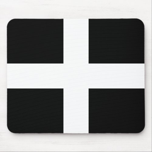 St Pirans flag  flag of Cornwall Mouse Pad