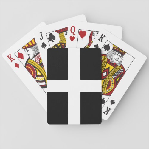 St Pirans flag  flag of Cornwall Playing Cards