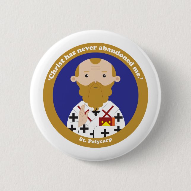 St. Polycarp Button (Front)