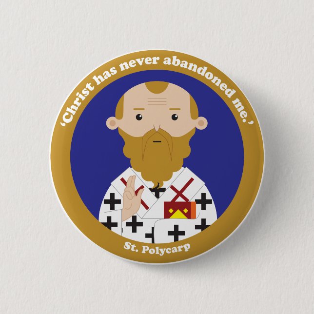 St. Polycarp Button (Front)