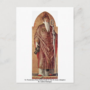 St. Prosdozimus From Padua Detail Of The St. Lucas Postcard
