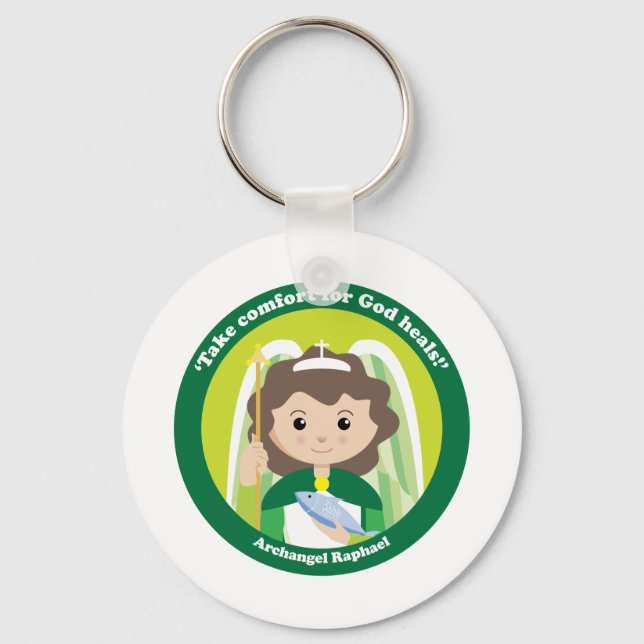 St. Raphael the Archangel Keychain (Front)