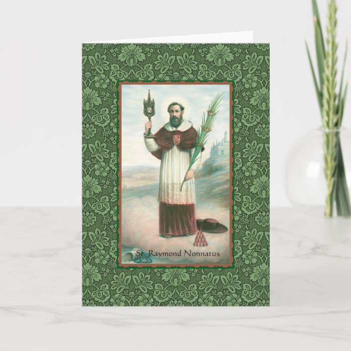 St. Raymond Nonnatus Greeting Card w/prayer