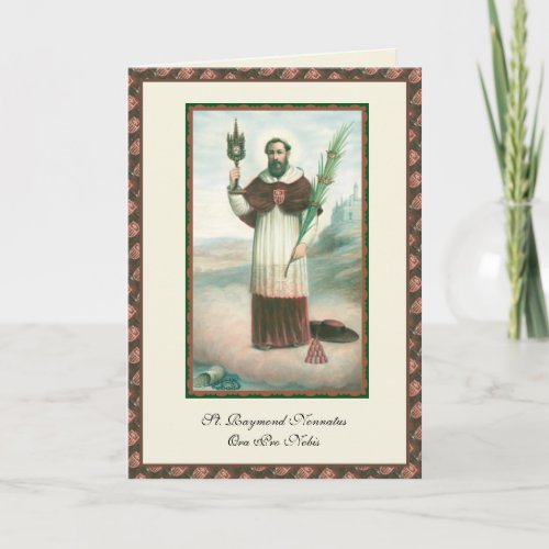 St Raymond Nonnatus Religious Catholic Prayer Card