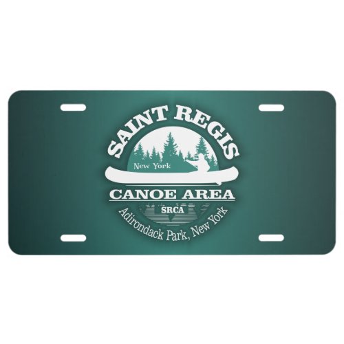 St Regis Canoe Area canoe License Plate