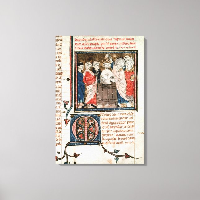 St. Remigius  Bishop of Rheims Canvas Print (Front)