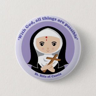 St. Rita of Cascia Button
