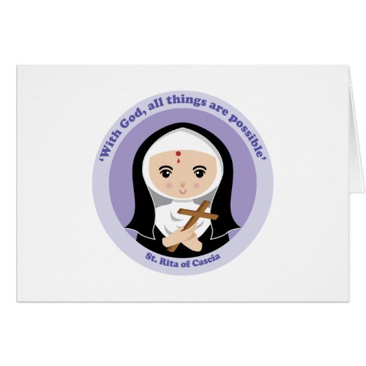 St. Rita of Cascia Cards (Front Horizontal)