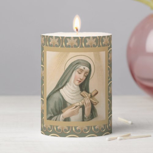 St Rita of Cascia M 015 3x4 Pillar Candle