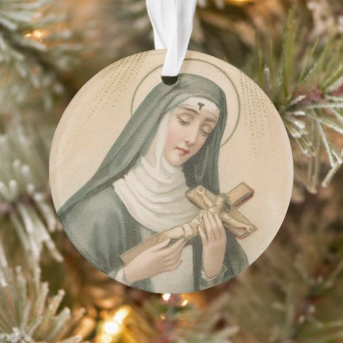 St Rita of Cascia M 015 Circular Acrylic Ornament