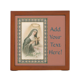 St. Rita of Cascia (M 015) Desk Organizer