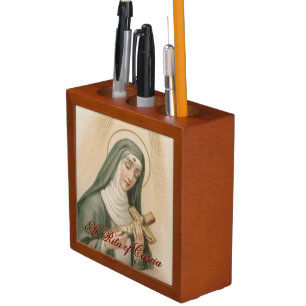 St. Rita of Cascia (M 015) Desk Organizer