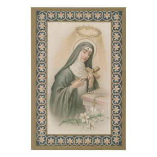 St. Rita of Cascia (M 015) Faux Canvas Print