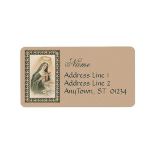 St. Rita of Cascia (M 015) Label
