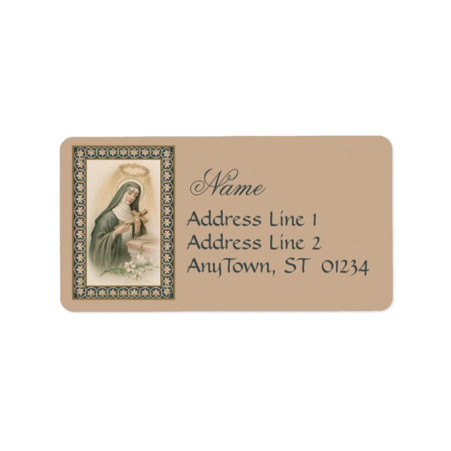 St. Rita of Cascia (M 015) Label (Front)