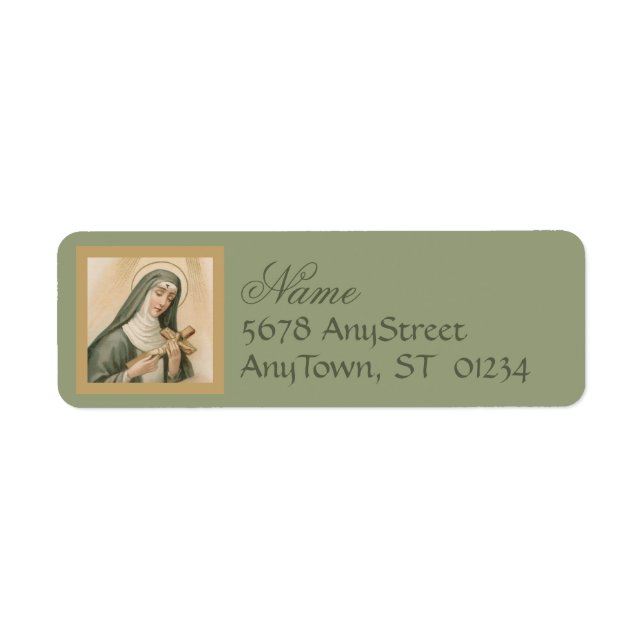 St. Rita of Cascia (M 015) Label (Front)