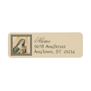 St. Rita of Cascia (M 015) Label