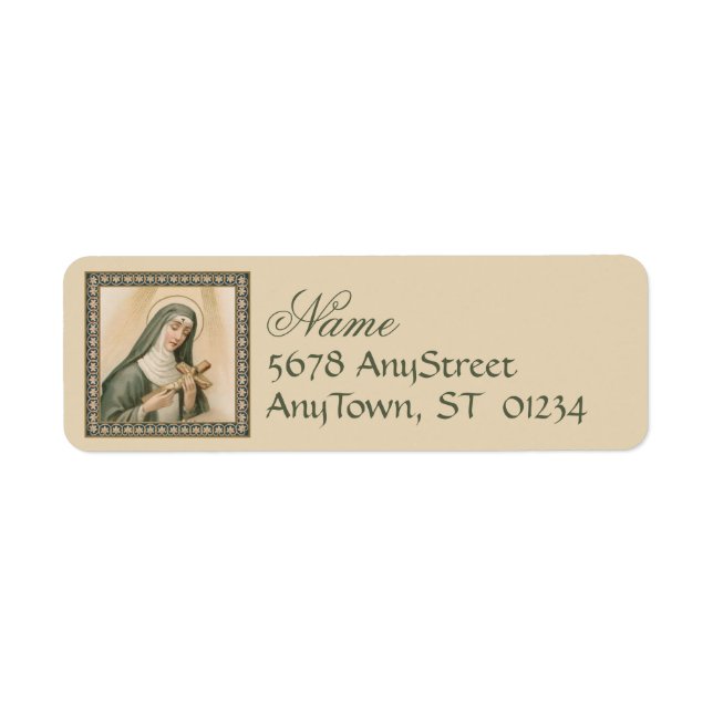 St. Rita of Cascia (M 015) Label (Front)