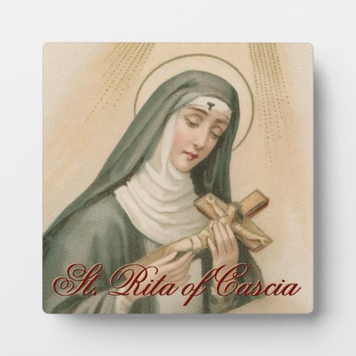 St Rita of Cascia M 015 Plaque