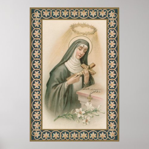 St Rita of Cascia M 015 Poster