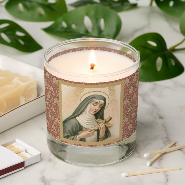 St. Rita of Cascia (M 015)  Scented Candle (Lit)