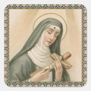 St. Rita of Cascia (M 015) Square Sticker